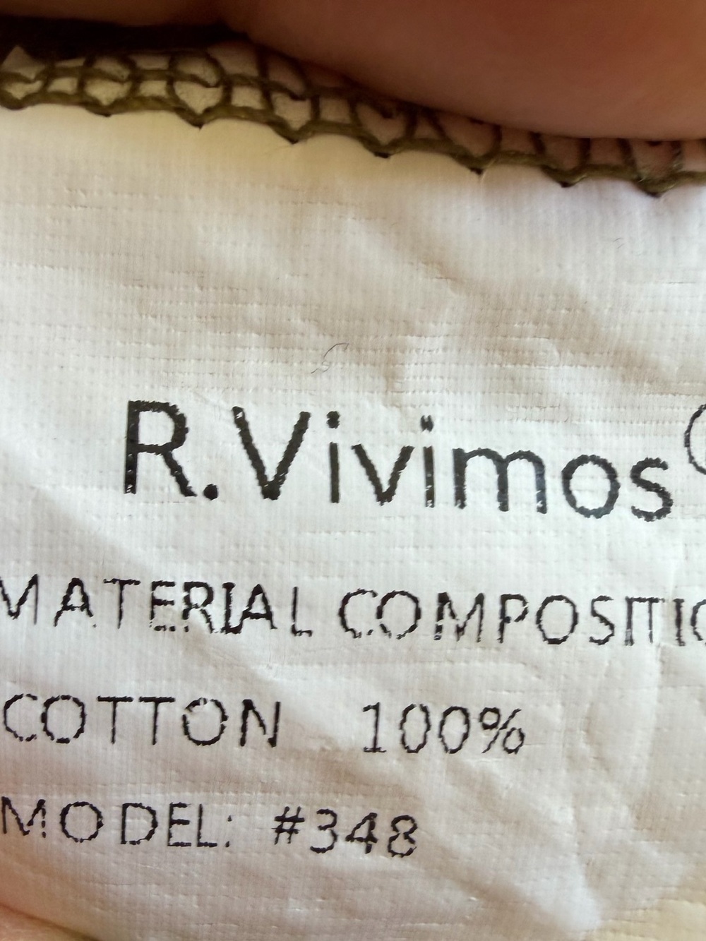 R. Vivimos Olive 100% Cotton Gauze Tiered Shirt Dress S Pockets - Picture 4 of 6